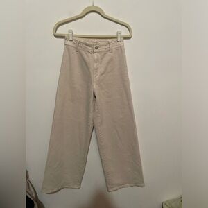 Universal Thread Wide Leg Ankle Jeans light khaki‎ size 2